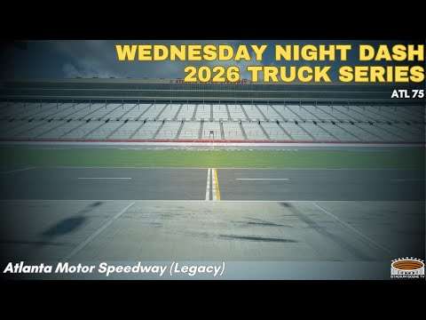 Atlanta Motor Speedway (legacy) LIVE | 2026 Wednesday Night Dash iRacing Truck Series Video Card