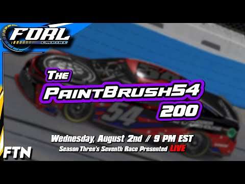 FORL Cup Series: The Paintbrush54 200 (7/21) | Esports Broadcast Picture